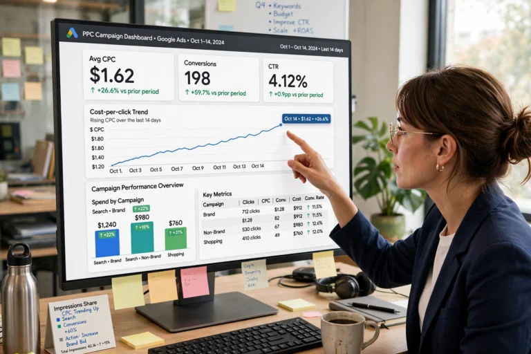 Google Ads dashboard analysis